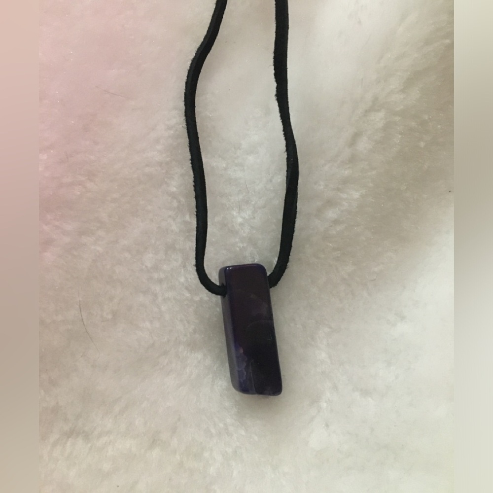 Purple Pendant Necklace